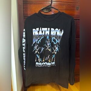Death Row Records Black Long Sleeve Shirt